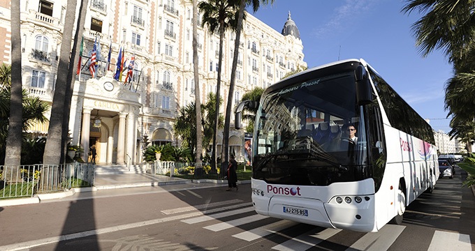 autocar ponsot cannes cote d'azur, transport bus